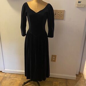 Vintage Laura Ashley Velvet Dress